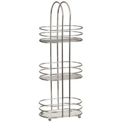 Retreat 3 Tier Oval Bathroom Caddy