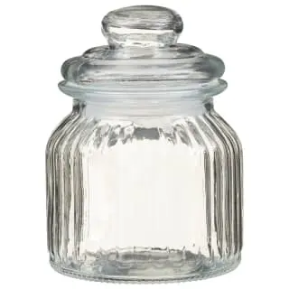 B&M Decorative Glass Storage Jar