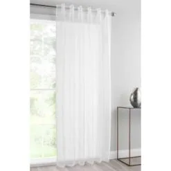 Home & Co Amber Textured Voile 55 X 90" - White
