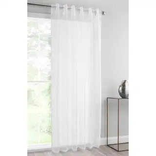 Home & Co Amber Textured Voile 55 X 90" - White