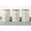 B&M Marble Effect Kitchen Canisters 3pc