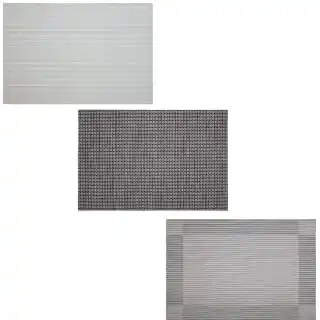 B&M Metallic Woven Placemats - Charcoal 4pk - Image 5