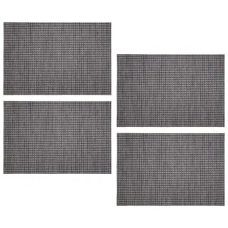 B&M Metallic Woven Placemats - Charcoal 4pk - Image 2