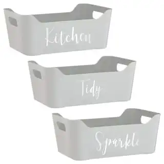 B&M Slogan Storage Tub - Tidy - Image 2