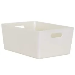 Home Essentials Soho Storage Tub 15 X 35 X 26cm - Cream