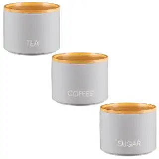 B&M Stackable Tea Coffee Sugar Storage Jars 3pk - Image 2