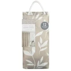 Beldray Grey Geo Printed Shower Curtain