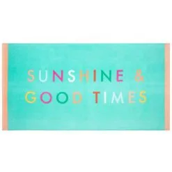B&M Adult's Beach Towel - Sunshine & Good Times