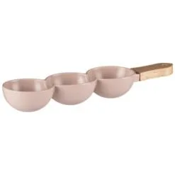 B&M 3 Section Serving Bowl - Blush