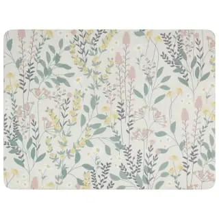 B&M Floral Placemat & Coaster Set 8pc - Image 2