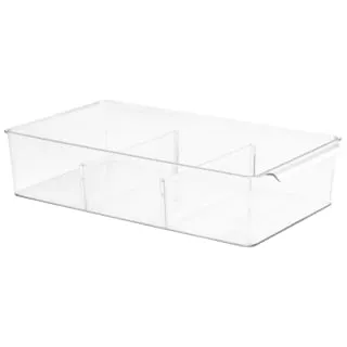 B&M Divided Fridge Storage Tray - 36.5 X 20.3 X 8.5cm
