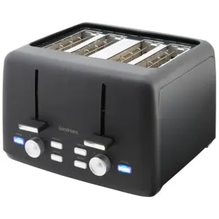 Goodmans Toaster 4 Slice - Matt Black - Image 2